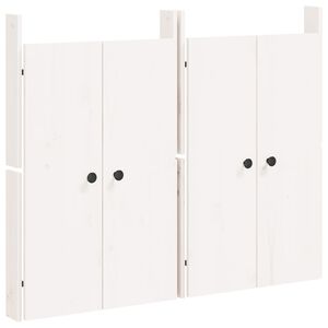 vidaXL Outdoor Kitchen Doors MEPPEL 2 pcs White 50x9x82 cm Solid Wood Pine