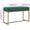vidaXL Bench 80 cm Green Velvet