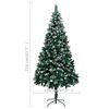 vidaXL Artificial Pre-lit Christmas Tree with Ball Set&Pine Cones 210 cm