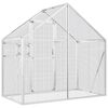 vidaXL Aviary Silver 179x100x185 cm Aluminium