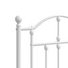 vidaXL Metal Replace Headboard White 180 cm
