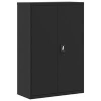 vidaXL File Cabinet Black 90x40x140 cm Steel