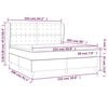 vidaXL Box Spring Bed with Mattress Dark Grey 153x203 cm Queen Size Fabric