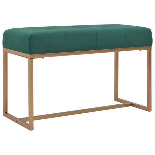 vidaXL Bench 80 cm Green Velvet