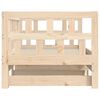 vidaXL Daybed with Trundle without Mattress 90x190 cm Single Solid Wood