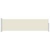 vidaXL Patio Retractable Side Awning 140x500 cm Cream