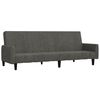 vidaXL 2-Seater Sofa Bed Dark Grey Velvet