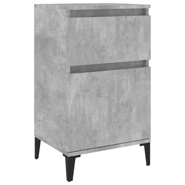 vidaXL Bedside Cabinet Concrete Grey 40x35x70 cm