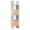 vidaXL Book Cabinet Concrete Grey 40x35x180 cm Engineered Wood