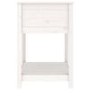 vidaXL Planter with Shelf White 82.5x54x81 cm Solid Wood Pine