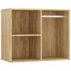 vidaXL Dressing Table Set with LED Sonoma Oak Engineered Wood