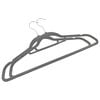 vidaXL 50 pcs Clothes Hanger Set Anti-slip Grey Velvet