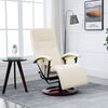 vidaXL Massage Chair Cream White Faux Leather