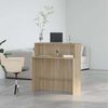 vidaXL Reception Desk Sonoma Oak 100x50x103.5 cm Engineered Wood