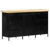 vidaXL Sideboard 140x38x76 cm Rough Mango Wood