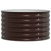 vidaXL Garden Raised Bed Brown 80 x 80 x 44 cm Steel