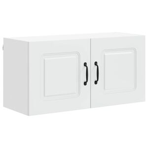 vidaXL Dishwasher Panel Kalmar White 80 x 31 x 40 cm Engineered Wood