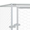vidaXL Outdoor Dog Kennel Silver 8x16x2 m Galvanised Steel