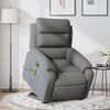 vidaXL Stand up Massage Recliner Chair Dark Grey Fabric