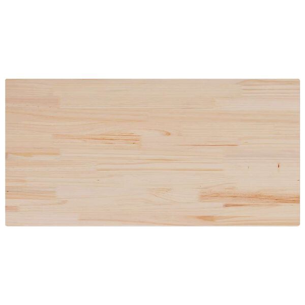 vidaXL Table Top 100x50x2.5 cm Rectangular Solid Wood Pine