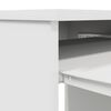 vidaXL Desk White 86x49x76 cm Engineered Wood