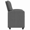 vidaXL Dining Chairs with Wheels 2 pcs Dark grey 57 x 67 x 95 cm