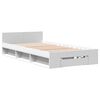 vidaXL Bed Frame with Drawer without Mattress White 90x190 cm Single