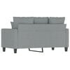 vidaXL 2-Seater Sofa Light Grey 120 cm Fabric