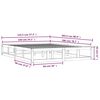 vidaXL Bed Frame without Mattress White 140x200 cm Solid Wood