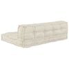 vidaXL Pallet Sofa Cushion 2 pcs Cream 120 x 80 x 38 cm Fabric