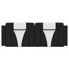 vidaXL Headboard Cushion "Viana" Black and White 153 cm Faux Leather