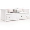 vidaXL Day Bed without Mattress White 80x200 cm Solid Wood Pine