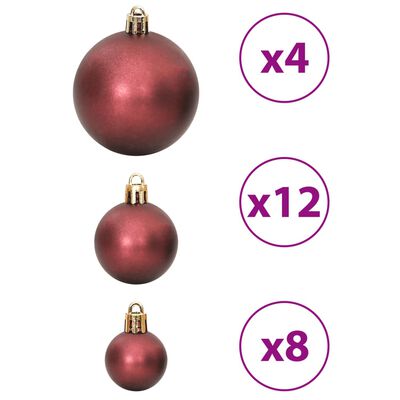 vidaXL Christmas Baubles 100 pcs Champagne and Brown 3 / 4 / 6 cm