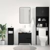 vidaXL Bathroom Cabinet Black Oak 65 x 33 x 60 cm Engineered Wood