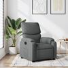 vidaXL Recliner Chair Dark Grey Fabric