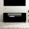 vidaXL TV Cabinet Black 120x35x48 cm Engineered Wood
