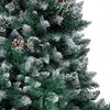 vidaXL Artificial Christmas Tree with LEDs&Ball Set&Pine Cones 180 cm