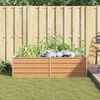 vidaXL Garden Raised Bed 160x80x45 cm Galvanized Steel Silver