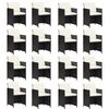 vidaXL 17 Piece Garden Dining Set with Cushions Poly Rattan Black