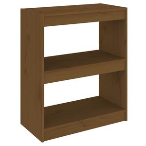 vidaXL Book Cabinet | Honey brown | Solid pinewood | Medium | Book Cabinet