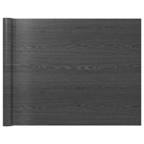 vidaXL Self-adhesive Furniture Film Dark Wood 500x90 cm PVC