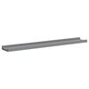 vidaXL Picture Frame Ledge Shelves 2 pcs Grey 80x9x3 cm MDF