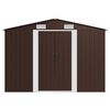 vidaXL Garden Shed 257x580x181 cm Metal Brown