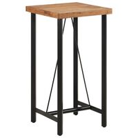 vidaXL Bar Table 55x55x107 cm Solid Wood Acacia and Iron