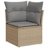 vidaXL 7 Piece Garden Sofa Set with Cushions Mix Beige Poly Rattan