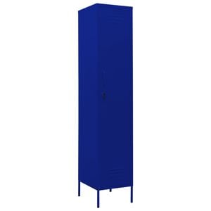 vidaXL Locker Cabinet | Navy Blue | Steel | Locker Cabinet | Rectangular