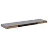 vidaXL Floating Wall Shelves 4 pcs Grey 90x23,5x3,8 cm MDF