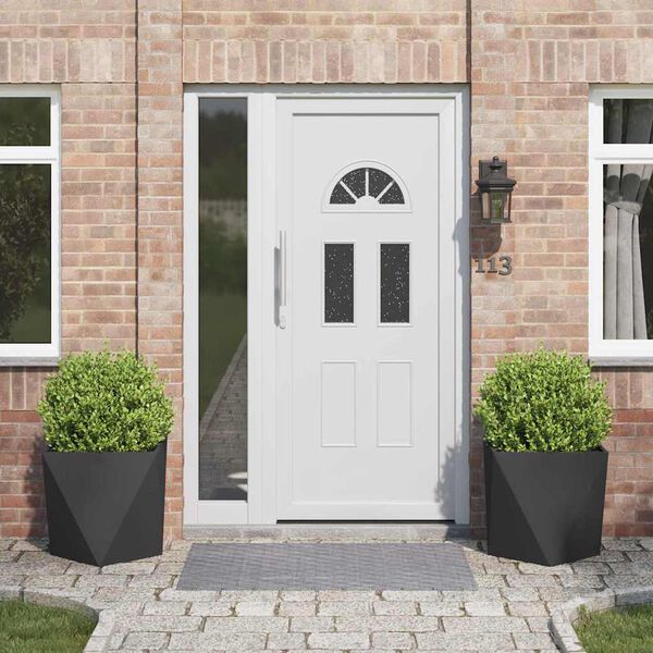 vidaXL Planter 2 pcs Black 50 x 50 x 50 cm Steel