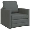 vidaXL Sofa Bed 60cm Dark Grey Fabric