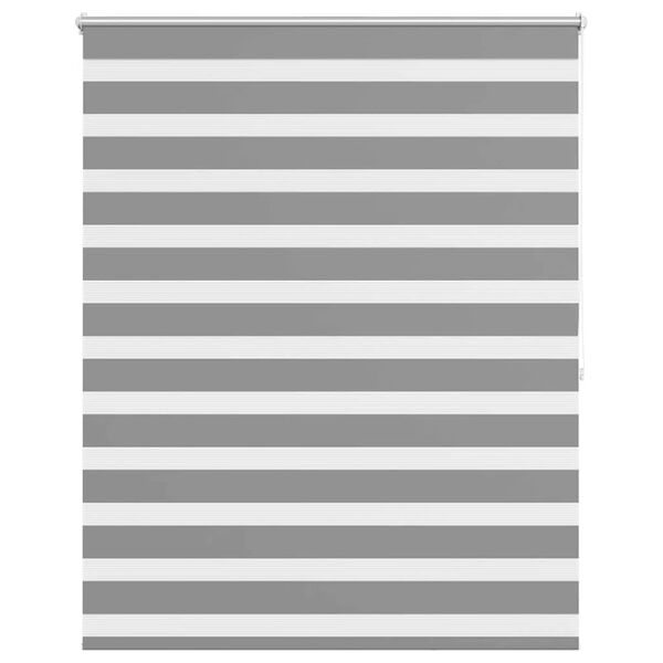 vidaXL Zebra blind 120.9x175 cm Fabric Width 116.7 cm grey